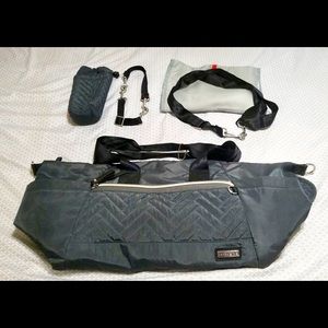 Skip hop diaper bag.